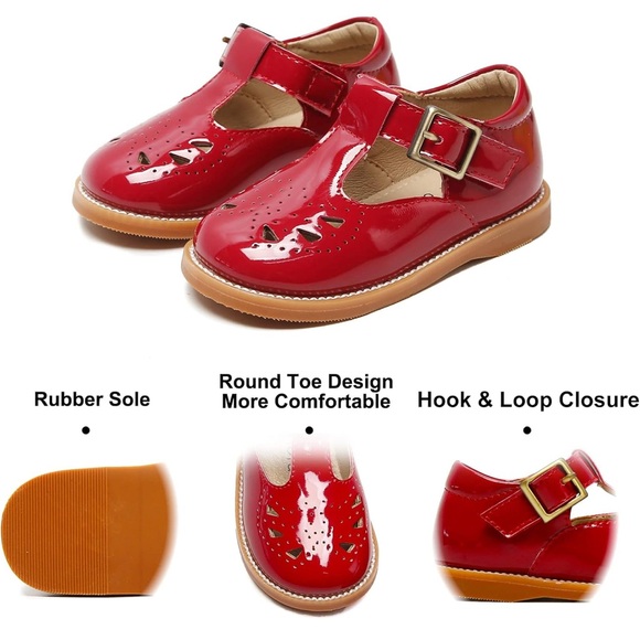 Felix & Flora Toddler Little Girl Mary Jane Dress Shoes. - Picture 4 of 5